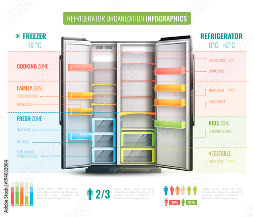 Refrigerator Organization Infographics