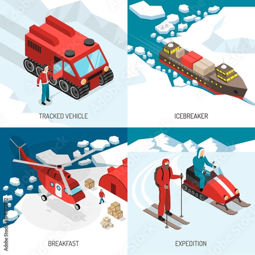 Arctic Polar Station Isometric Concept