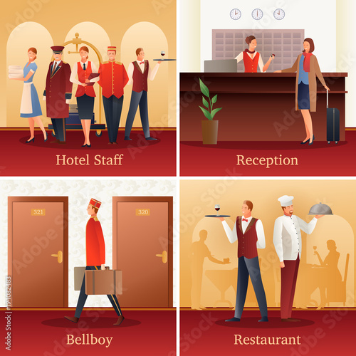 Hotel People Flat Compositions 