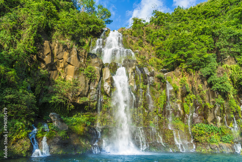 The basins of the Aigrettes and Cormoran waterfalls, La Reunion,