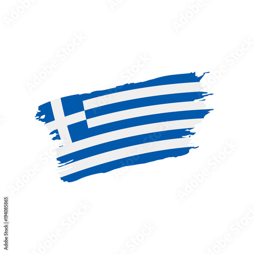 Greece flag, vector illustration