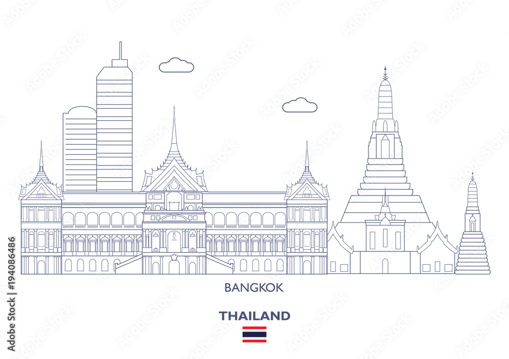 Bangkok City Skyline, Thailand