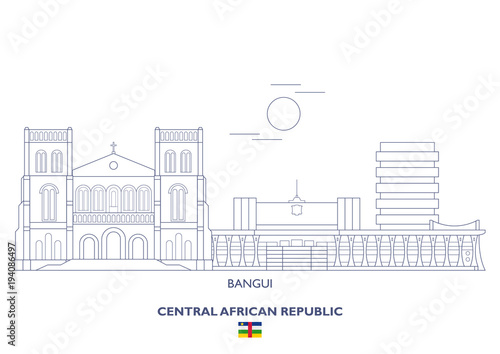 Bangui City Skyline, Central African Republic