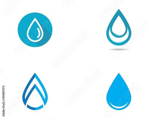 Water drop Logo Template