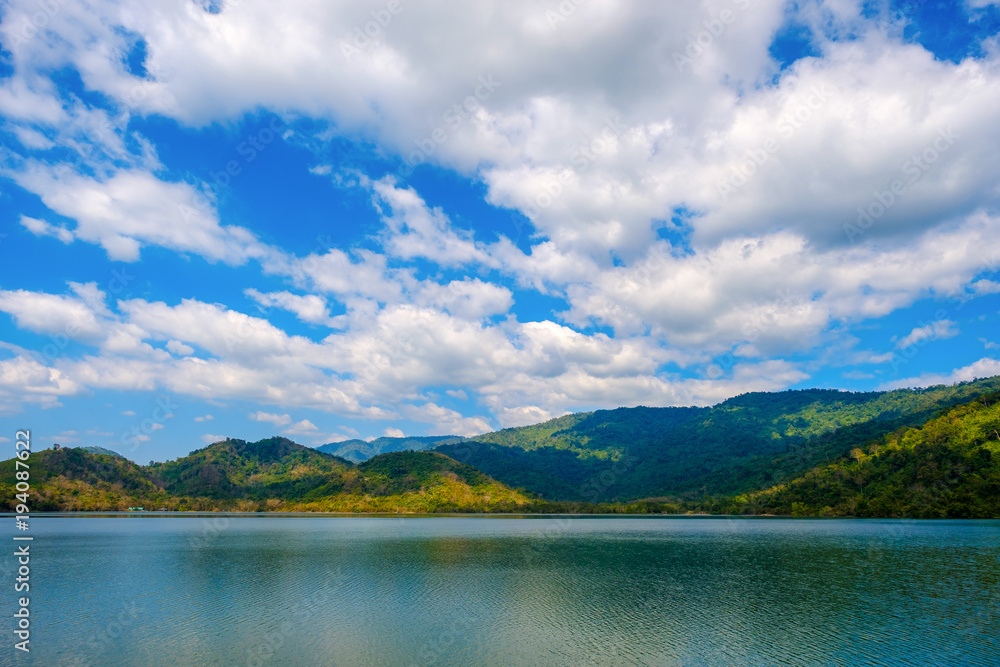 high mountains peaks range clouds in fog scenery landscape national park view outdoor  at Chiang Rai, Chiang Mai Province, Thailand