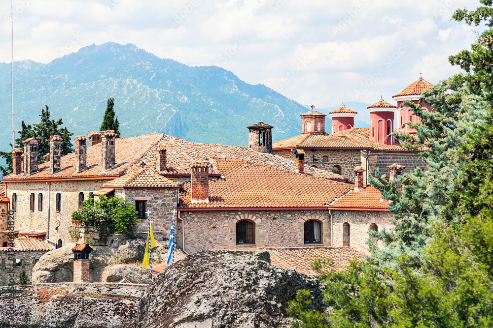 View to Meteora Monastery , Greece.