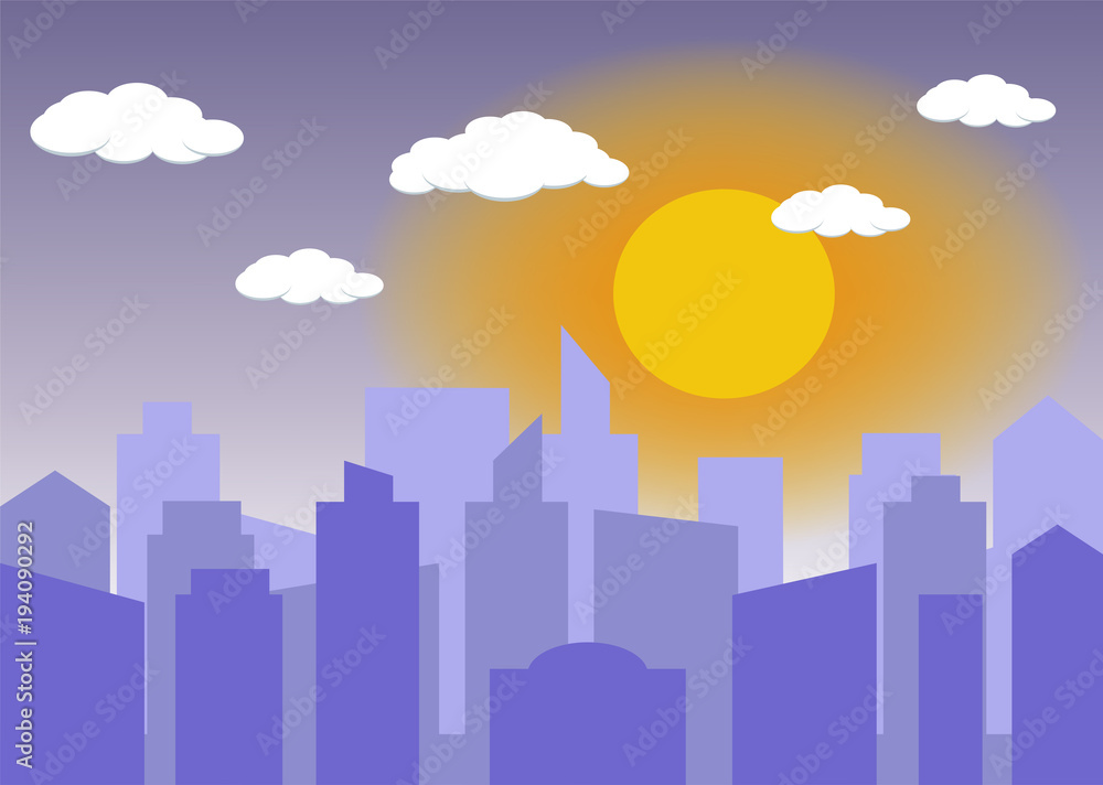 Daylight city Background