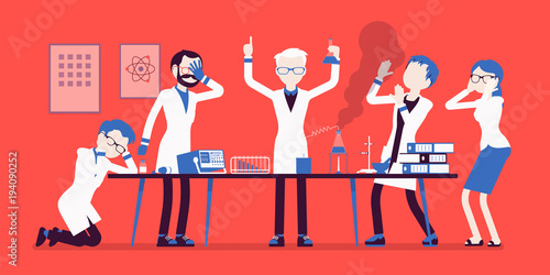 Mad scientist failed chemical experiments