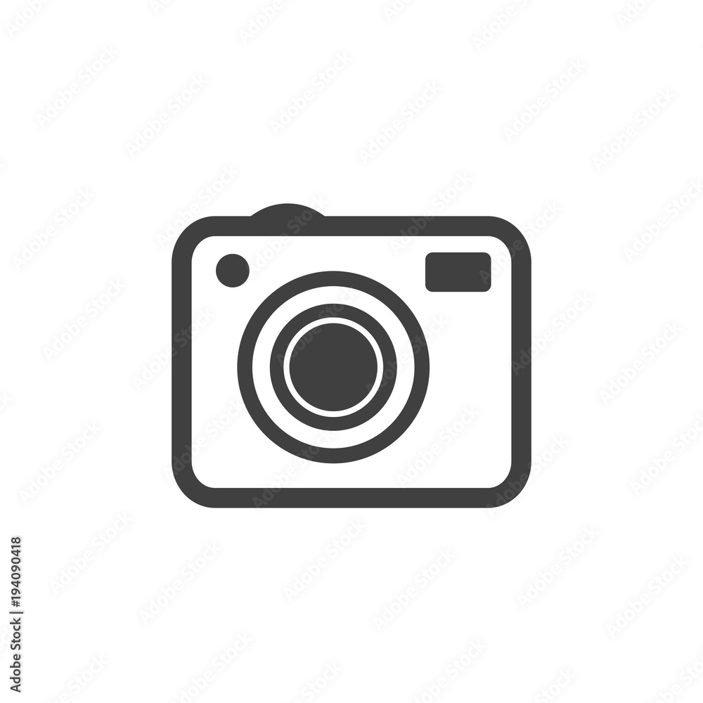 Photo video camera icon isolated on white background. Vector illustration. Photo video camera icon isolated on white background. Vector illustration.
