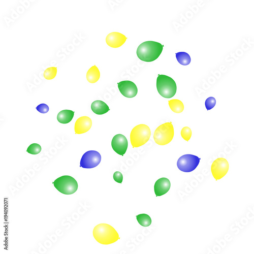 Background with Colorful balloons. Simple Feminine Pattern for Card, Invitation, Print. Trendy Decoration with Beautiful balloons. 