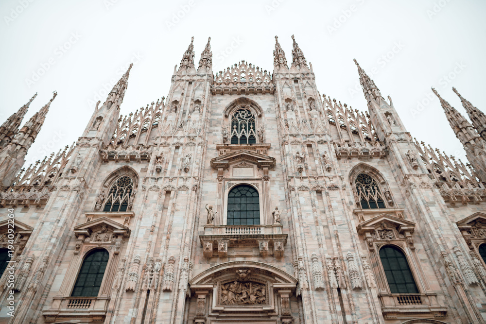 Duomo of Milan, Italy. Cathedral. Symbol of Milano.