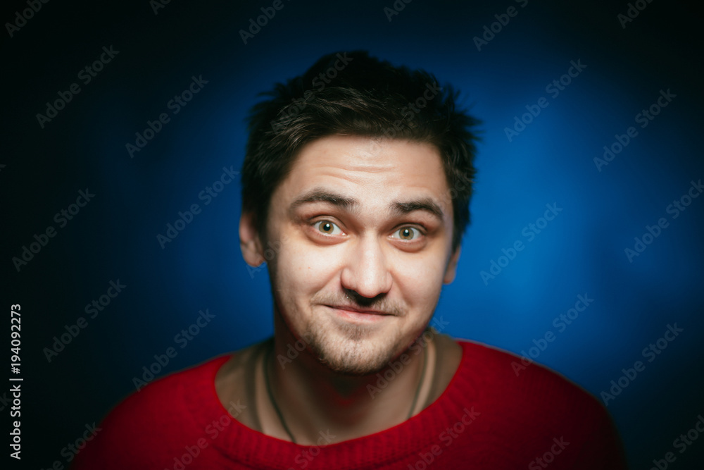 Fototapeta premium emotional young man photo in studio