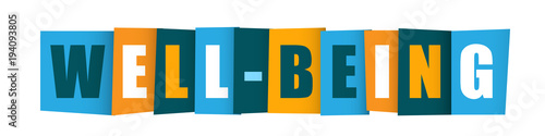 WELL-BEING Vector Letters Icon