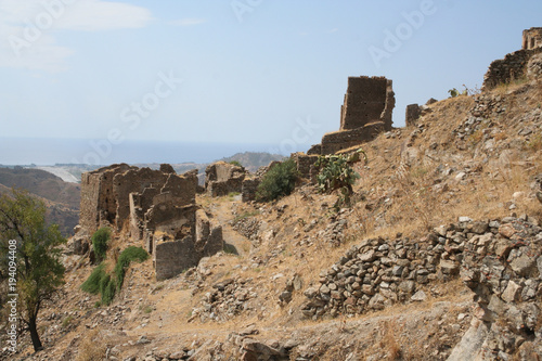 Amendolea is an abandoned village in Greek Calabrian