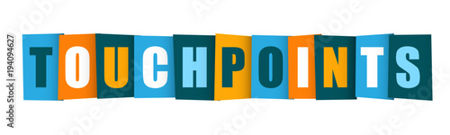 TOUCHPOINTS vector letters icon