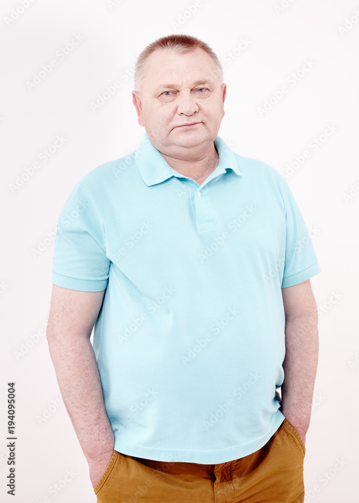 Senior with hands in pockets Senior with hands in pockets