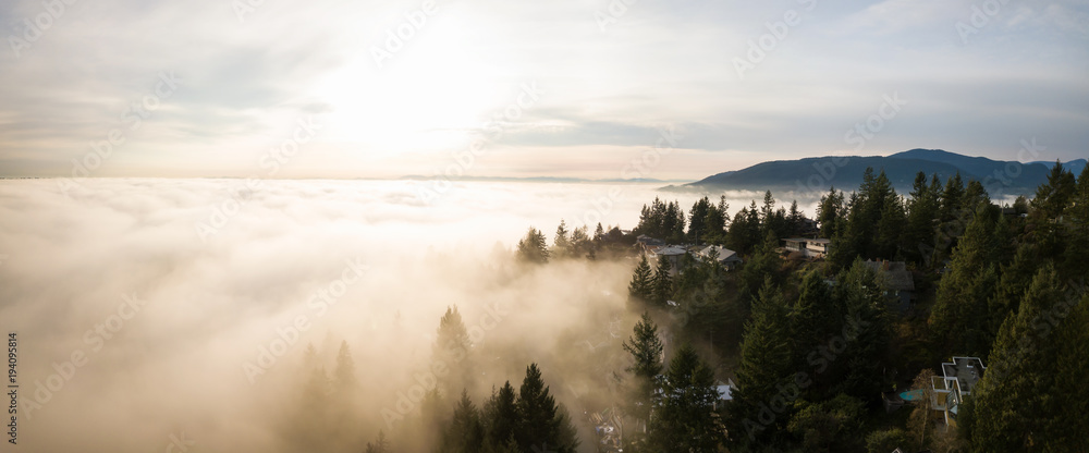 Obraz premium Horseshoe Bay Aerial, taken in West Vancouver, British Columbia, Canada.