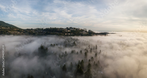 Fototapeta Naklejka Na Ścianę i Meble -  Horseshoe Bay Aerial, taken in West Vancouver, British Columbia, Canada.