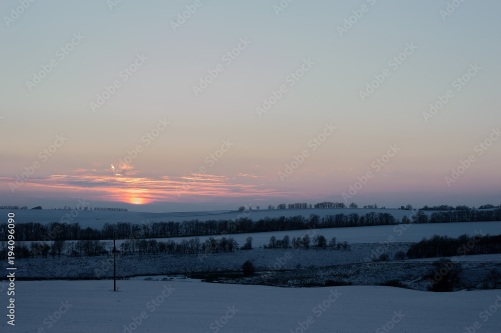 february sunset