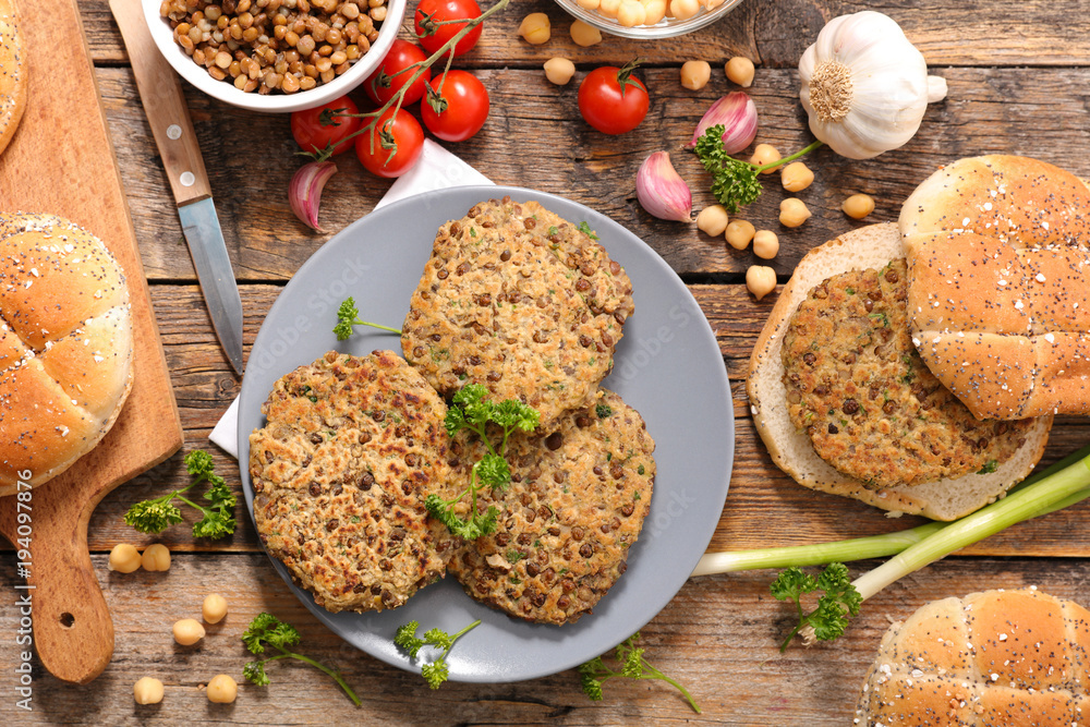 vegetarian steak with lentils and spices vegetarian steak with lentils and spices