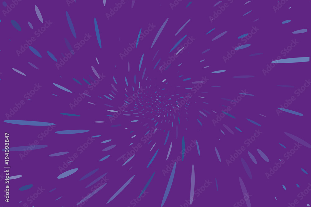 Obraz premium Abstract, dynamic motion background. Vector illustration Radiating from the center of the rays, the sprays
