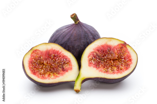 Fruits figs isolated on white background.