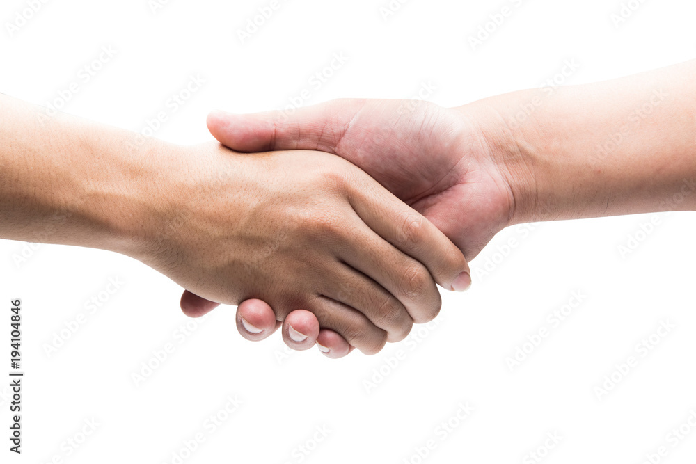 People handshake concepts. Isolated on white background. People handshake concepts. Isolated on white background.