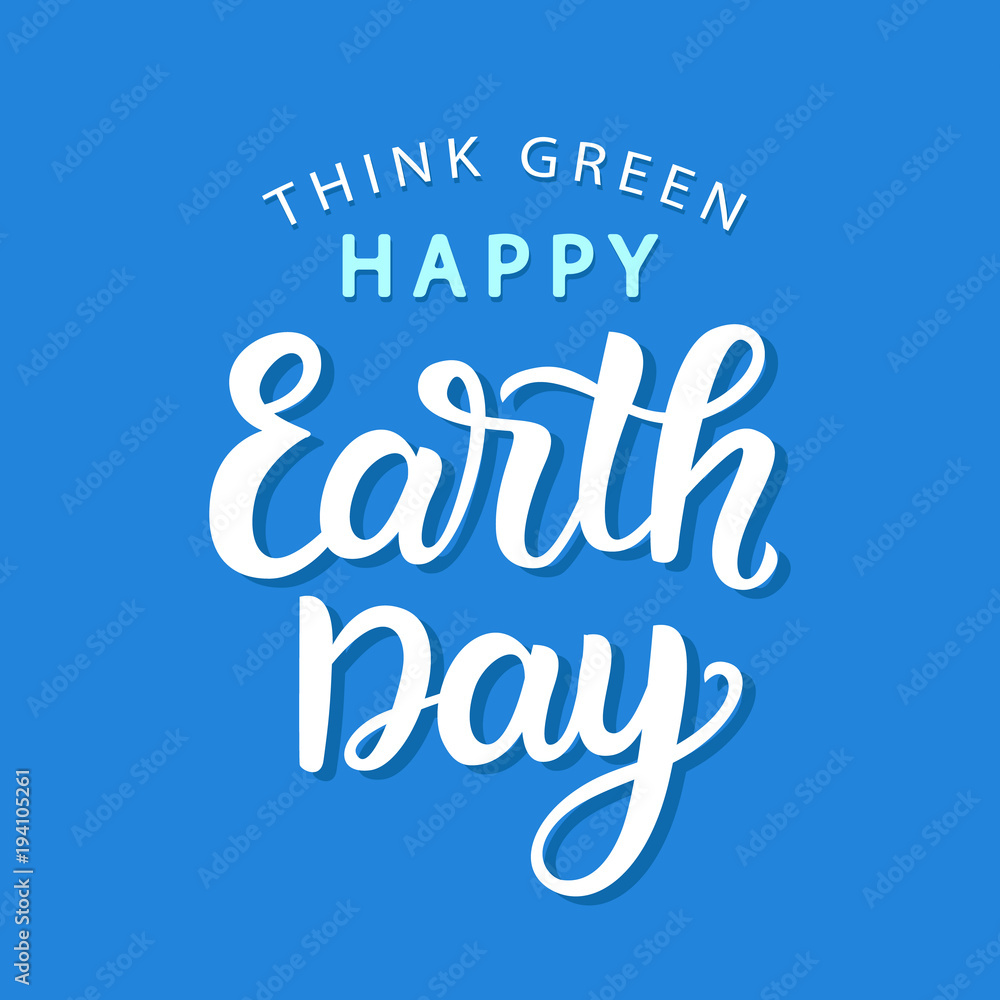 Happy Earth Day poster template