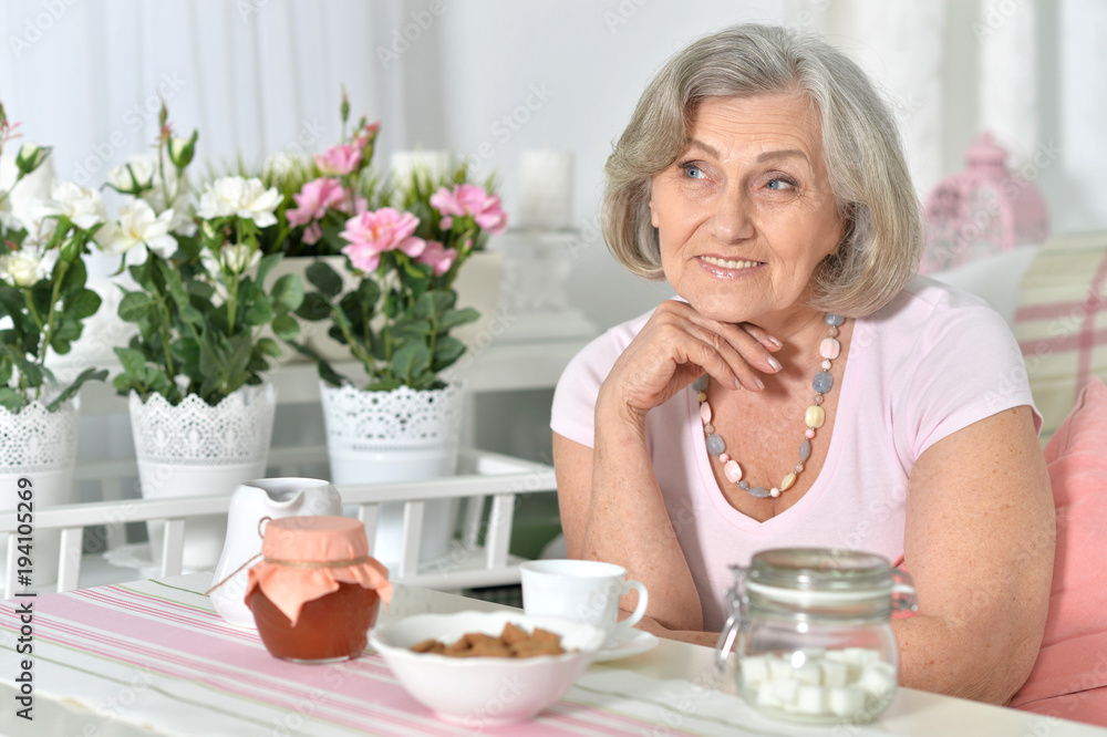 Portrait of beautiful senior woman Portrait of beautiful senior woman
