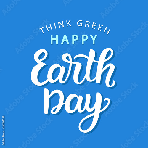 Happy Earth Day poster template
