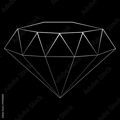 Diamond outline icon