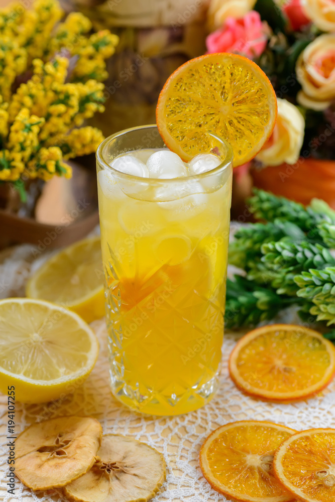 Fototapeta premium Natural cold drinks