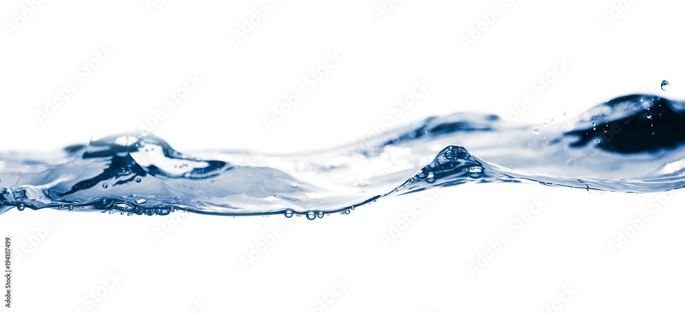 water smooth with waves on the isolated on white background water smooth with waves on the isolated on white background
