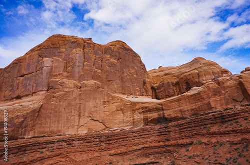 Rock formations in Moab