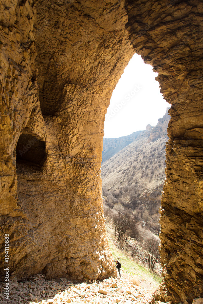 inside the cave