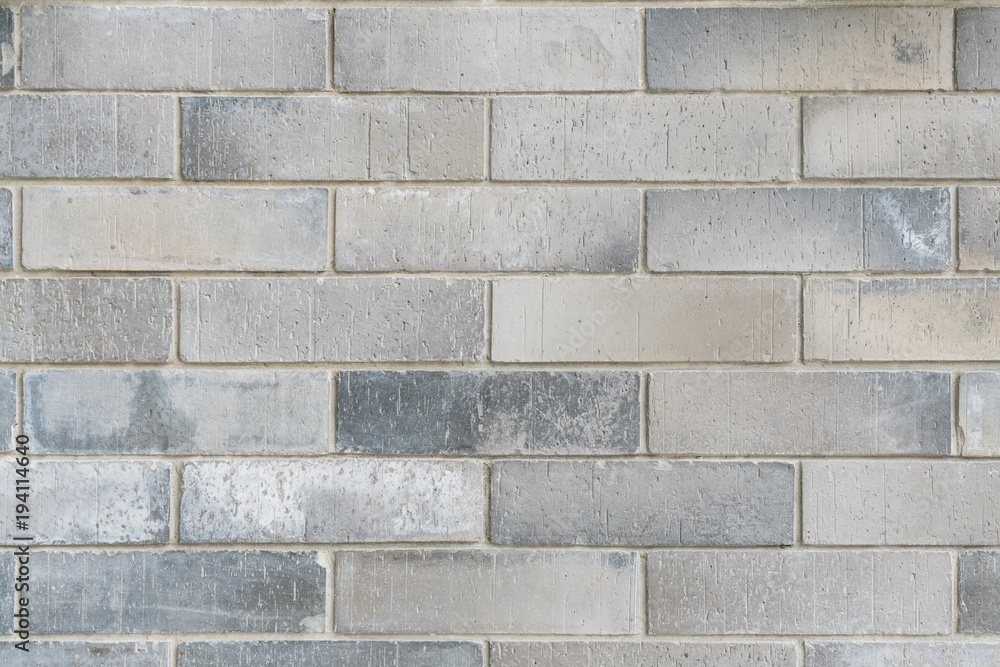 Fototapeta premium White-Gray vintage brick wall background texture