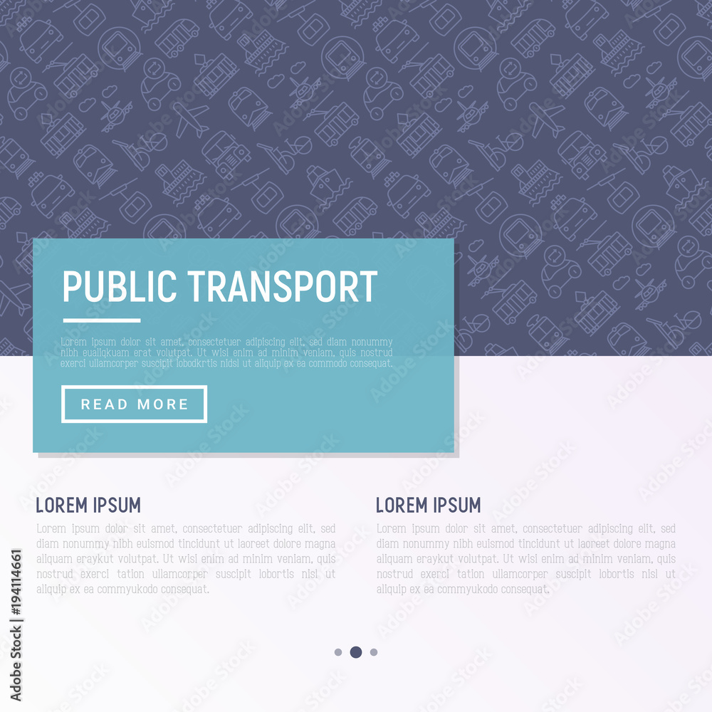 Public transport concept with thin line icons: train, bus, taxi, ship, ferry, trolleybus, tram, car sharing. Front and side view. Modern vector illustration for banner, web page, print media. Public transport concept with thin line icons: train, bus, taxi, ship, ferry, trolleybus, tram, car sharing. Front and side view. Modern vector illustration for banner, web page, print media.