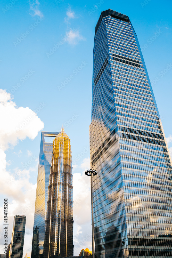 Obraz premium Shanghai modern buildings and city view in China
