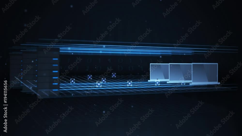 Transferring Data from a Network Server to a Laptops - Network Sharing Concept Transferring Data from a Network Server to a Laptops - Network Sharing Concept