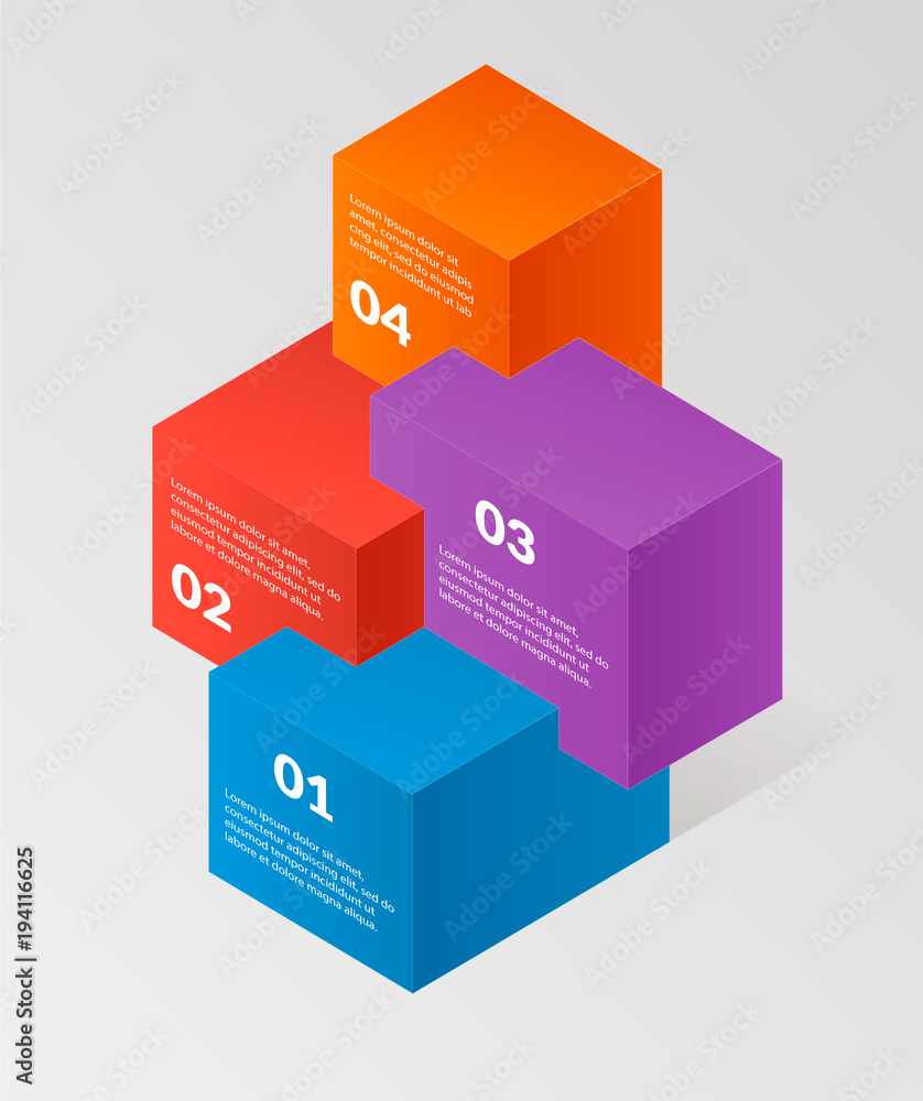 Modern isometric infographics composition element template. Vector illustration. can be used for workflow layout, diagram, banner, web design or presentation Modern isometric infographics composition element template. Vector illustration. can be used for workflow layout, diagram, banner, web design or presentation