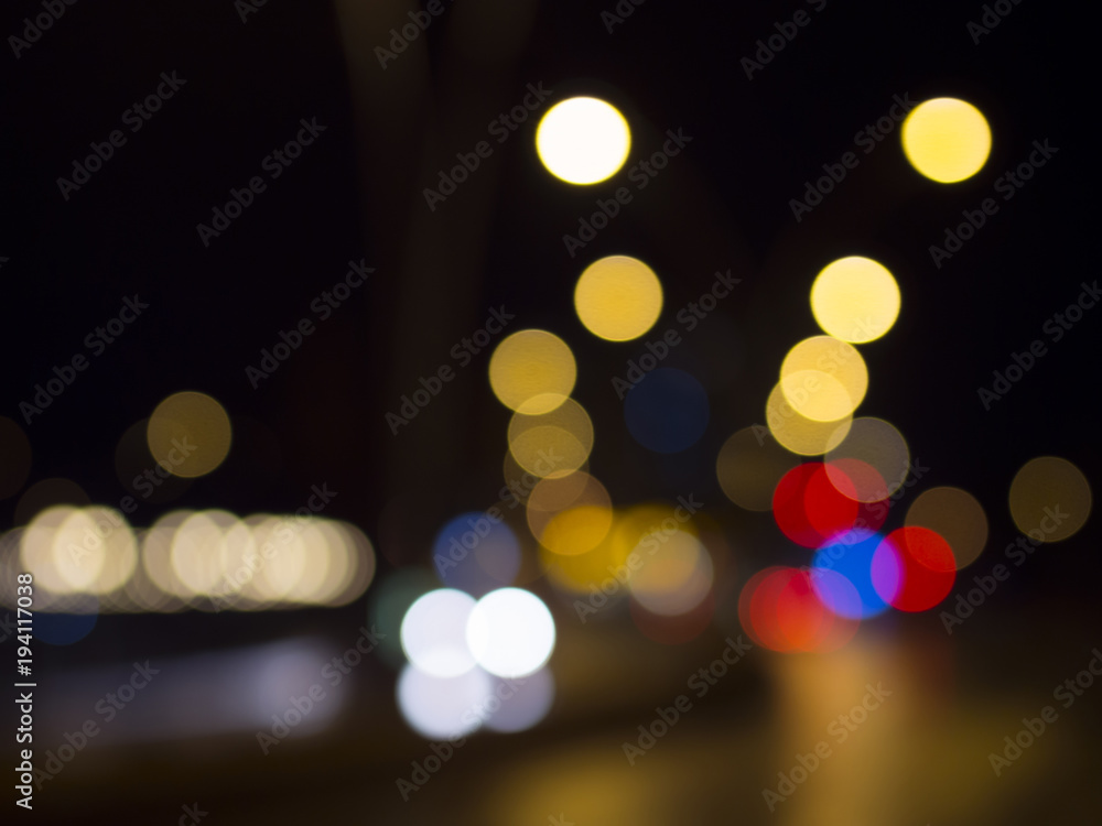 camera bokeh effect and lights