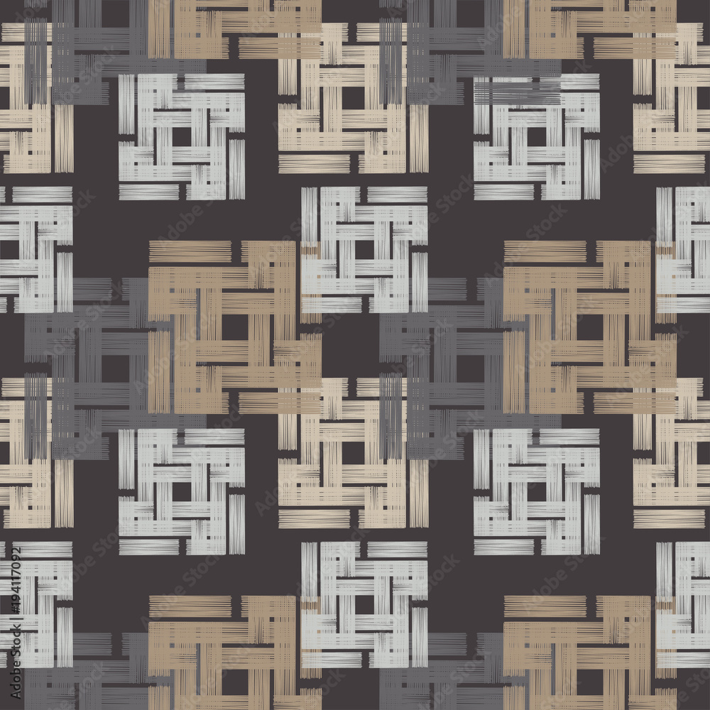 Seamless geometric pattern. The texture of the colored cells. Scribble texture. Textile rapport. Seamless geometric pattern. The texture of the colored cells. Scribble texture. Textile rapport.