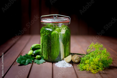 Canvas-taulu pickled gherkins