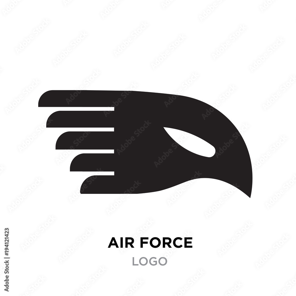 air force logo images, black eagle vector icon design isolated air force logo images, black eagle vector icon design isolated