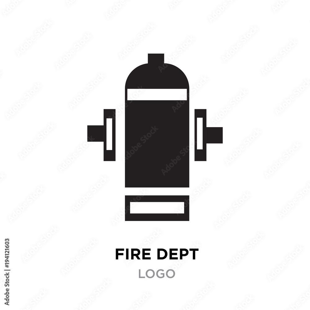 fire dept logo Vector Illustration isolated on white background fire dept logo Vector Illustration isolated on white background