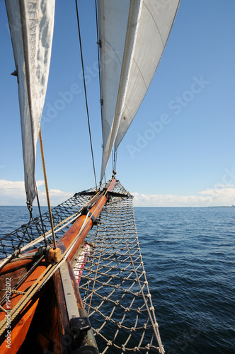 Bow of a classic sailing boat  © Ricardo