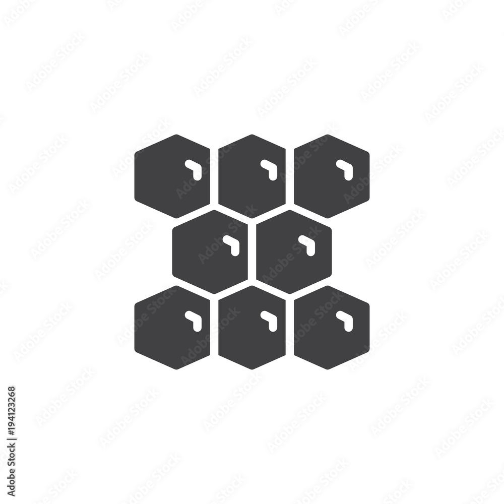 Honeycomb vector icon. filled flat sign for mobile concept and web design. Beekeeping simple solid icon. Apiculture symbol, logo illustration. Pixel perfect vector graphics