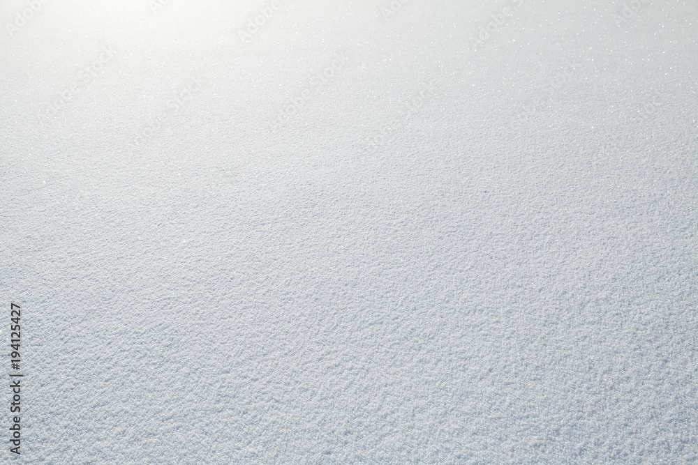 White snowdrift surface, natural background