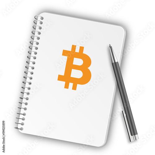Notizblock Hochformat 05 - Bitcoin