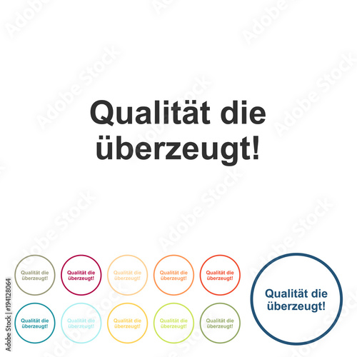 Runde Schaltflächen - Qualitaet die ueberzeugt